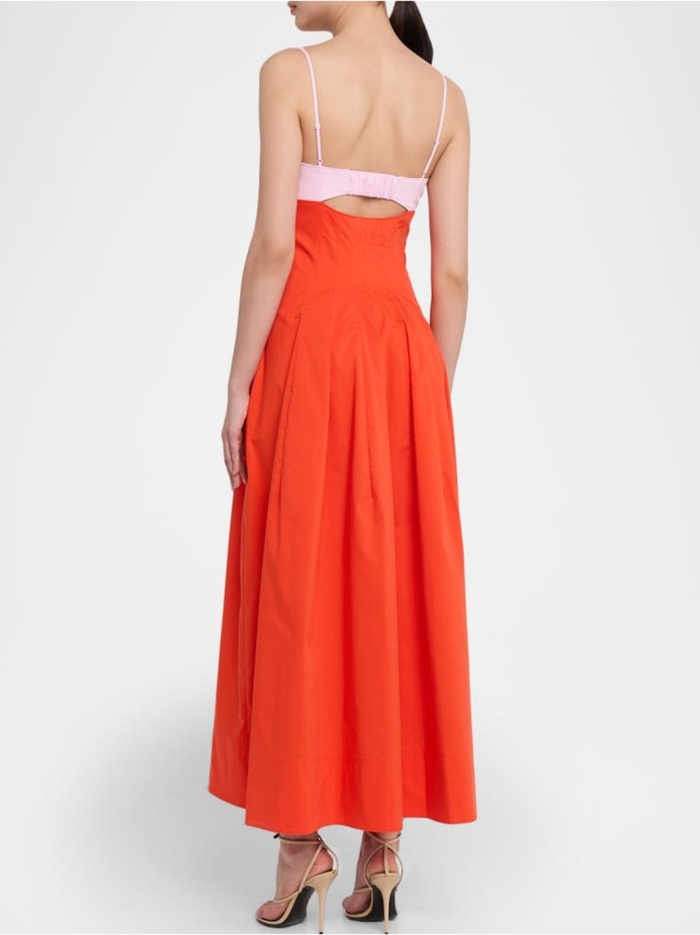 SIMKHAI NWOT Maddy cotton-blend poplin midi dress - Picture 9 of 11